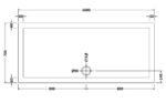Rectangular Shower Tray 1600 x 700mm - Image 2