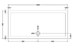Rectangular Shower Tray 1600 x 760mm - Image 2