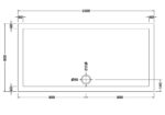 Rectangular Shower Tray 1600 x 800mm - Image 2