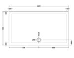 Rectangular Shower Tray 1600 x 900mm - Image 2