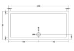Rectangular Shower Tray 1700 x 800mm - Image 2