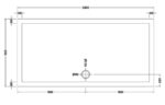 Rectangular Shower Tray 1800 x 900mm - Image 2