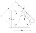 Single Entry Shower Tray 914x914mm - Image 2