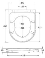 Luxury D Shaped Toilet Seat - Image 2