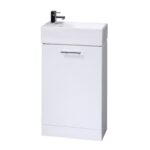 White Compact Cabinet & Basin