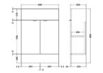 600mm Vanity Unit - Compact - Image 2