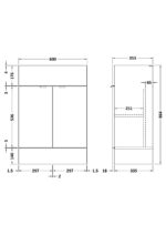 600mm Vanity Unit - Image 2