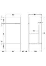 400mm Vanity Unit - Image 3