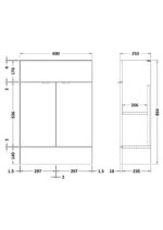600mm Vanity Unit - Compact - Image 3