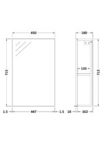 450mm Mirror Cabinet - Image 2