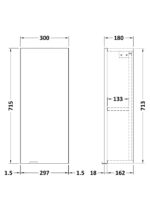 Hudson Reed Fusion 300mm Wall Unit - Image 2