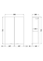Hudson Reed Fusion 500mm Wall Unit - Image 2