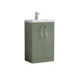 500mm Floor Standing 2 Door Vanity & Ceramic Basin