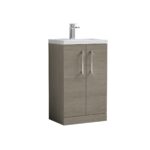 500mm Floor Standing 2 Door Vanity & Ceramic Basin