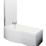 1700mm B Shaped Left Hand Bath Set