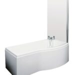 1700mm B Shaped Right Hand Bath Set