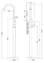 Floor Standing Bath Shower Mixer - Image 2