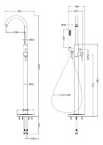 Tec Floor Standing Bath Shower Mixer - Image 2