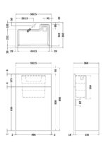 500mm Basin & WC Unit - Image 2