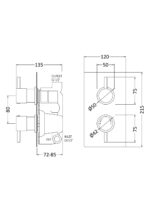 Twin Thermostatic Shower Valve - Image 3