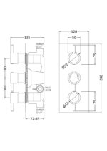 Triple Thermostatic Shower Valve - Image 4