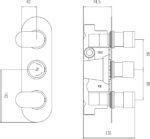 Triple Thermostatic Shower Valve - Image 2