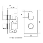 Twin Thermostatic Shower Valve - Image 2
