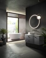 1000mm Left Hand Cabinet With Marble Top - Image 2