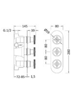 Nuie Triple Valve with Diverter - Image 2