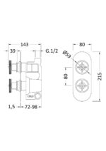Nuie Twin Valve with Diverter - Image 2