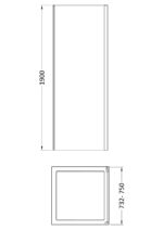 1900 x 760mm Side Panel - Image 2