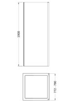 1900 x 800mm Side Panel - Image 2