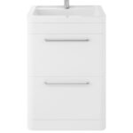 Floor Standing 600mm Cabinet & Ceramic Basin