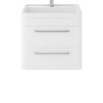 Hudson Reed Solar Wall Hung 600mm Cabinet & Polymarble Basin