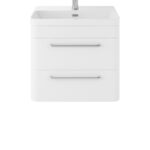 Wall Hung 600mm Cabinet & Thin Edge Ceramic Basin