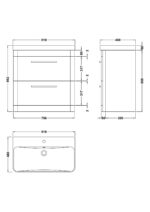 Floor Standing 800mm Cabinet & Thin Edge Ceramic Basin - Image 3