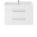 Wall Hung 800mm Cabinet & Thin Edge Ceramic Basin
