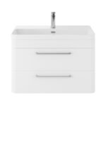 Wall Hung 800mm Cabinet & Thin Edge Ceramic Basin
