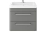 Hudson Reed Solar Wall Hung 600mm Cabinet & Ceramic Basin