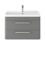 Wall Hung 800mm Cabinet & Thin Edge Ceramic Basin