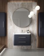 Wall Hung 800mm Cabinet & Ceramic Basin - Image 4
