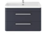 Wall Hung 800mm Cabinet & Thin Edge Ceramic Basin