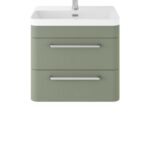 Wall Hung 600mm Cabinet & Thin Edge Ceramic Basin