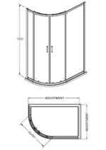 1850 x 1200 x 900mm Offset Quad Enclosure - Image 2