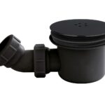 Black Fast Flow Shower Waste