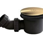 Black & Brass Fast Flow Shower Waste