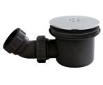 Nuie Black & Chrome Fast Flow Shower Waste