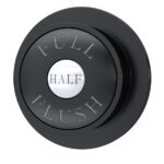 Black Dual Flush Button