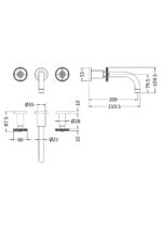 Nuie Revolution Wall Mounted Basin Mixer - Image 2