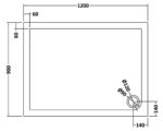 Rectangular Shower Tray 1200 x 900mm - Image 2